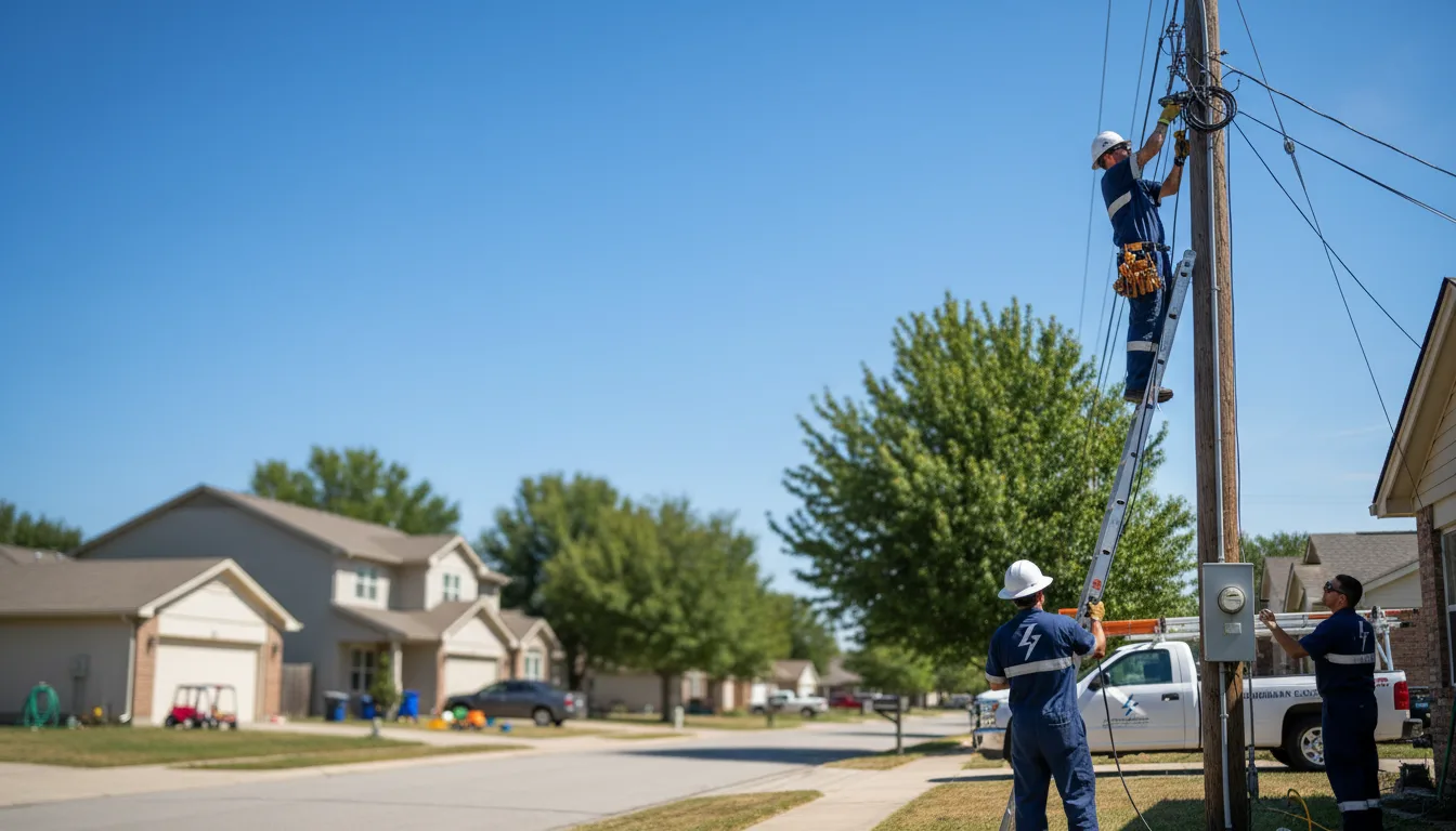 Residential electrician providing installation services in Llewellyn, PA